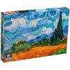 ​Пъзел Black Sea от 500 части - Житно поле с кипариси, Винсент ван Гог, марка Black Sea Puzzles