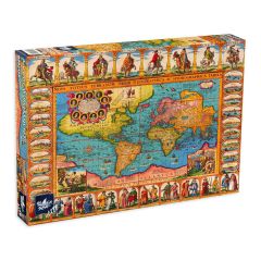 Пъзел Black Sea от 1000 части - Антична карта на света, 1632 г., марка Black Sea Puzzles