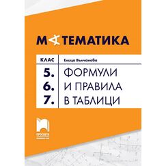 Формули и правила в таблици. Математика 5. – 7. клас, издателство Просвета, автор Елица Вълчанова