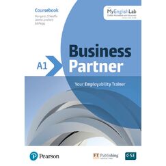 ​Business Partner A1, учебник с електронна учебна тетрадка, издателство Pearson​, автори Margaret O'Keefe, Lewis Lansford, Ed Pegg