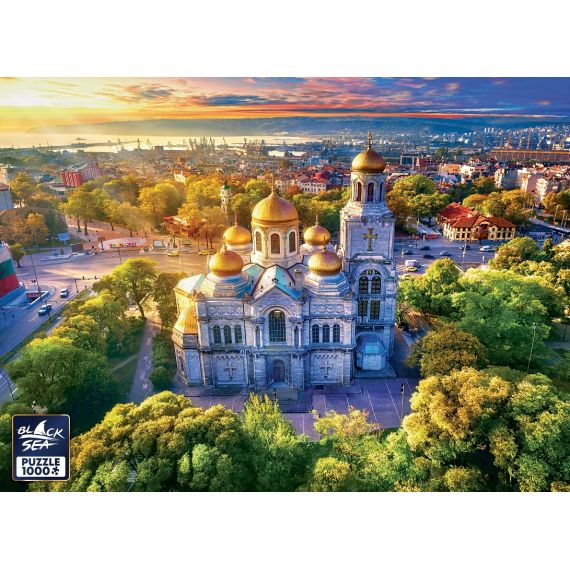 ​Пъзел Black Sea от 1000 части - Варненски етюд, Валентин Вълков, марка Black Sea Puzzles