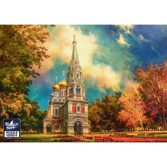 Пъзел Black Sea Premium от 1000 части - Храм-паметник „Рождество Христово“, марка Black Sea Puzzle